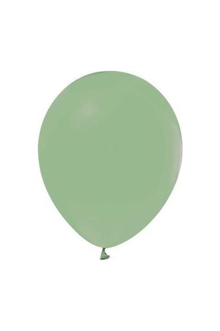 Balon Düz Pastel Makaron Balon Küf Yeşili 100 Adet