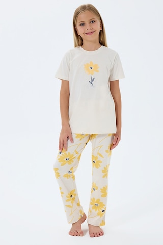 Rolypoly Kız Çocuk Krem Pijama Takım KREM