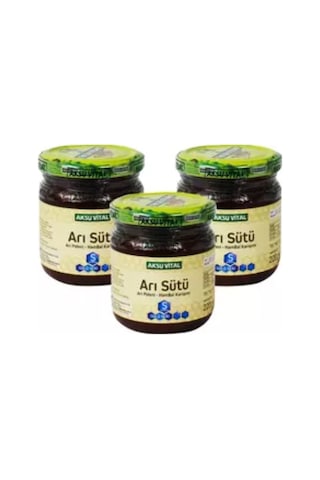 Aksu Vital Gold S 18.000 MG Arı Sütü Arı Poleni Ham Bal Karışımı 3 x 220 G