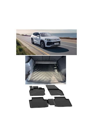 Sahler Volkswagen Tayron 2025 Ve Sonrası 4.5d Paspas Rizline 3d Alt Bagaj Havuzu Set