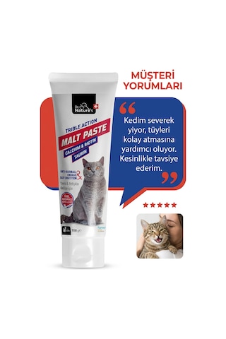 Dr. Nature's Kedi Malt Macun Tüy Yumağı İçin Hairball 100 G