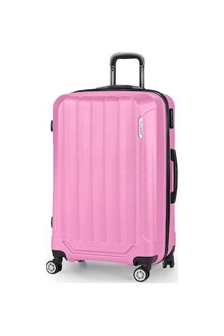 Polo&sky Spring Model Pembe Renk Orta Boy Valiz Bavul Pembe