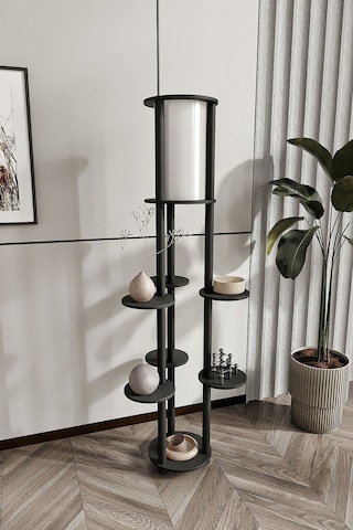 Ravilo Volante Raflı Lambader Siyah Siyah