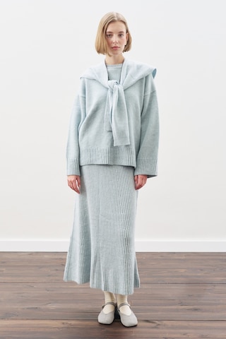 Chunky Oversıze Kazak Mavi Mavi