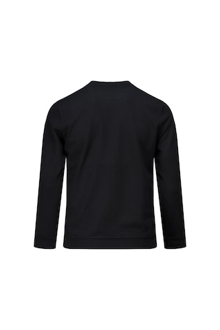 Hatemoğlu Siyah Regular Fit Bisiklet Yaka Sweatshirt