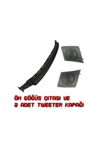 Vectra A Ön Cam Havalandırma Izgarası + Tweeter Kapağı Set Siyah