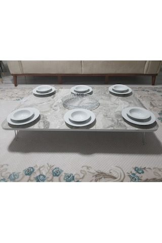 Dikdörtgen Yer Sofrası 70 120 Ahşap