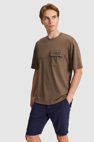 U.S. Polo Assn. U.s. Polo Assn. Erkek Kahverengi Tişört 50327021-vr029