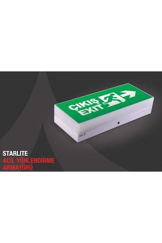 Arsel Starlite Ae-01211-L-Dali Acil Çıkış Yönlendirme Armatürü Sü