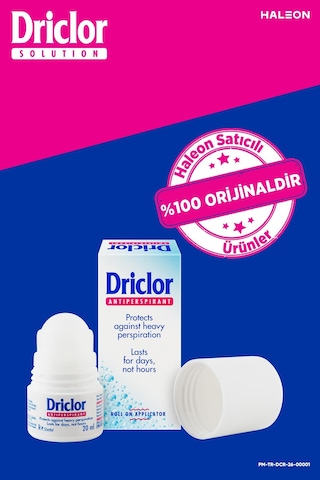 Driclor Aşırı Terleme Önleyici Antiperspirant Roll-on 20ml + Çanta Hediye