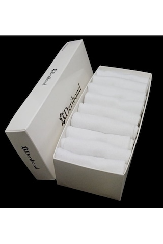 Deribond Patik Pamuklu Kadın Çorap 9 Adet Beyaz