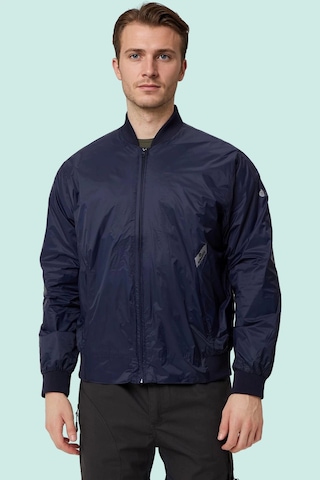 Erkek Monchler Naylon Bomber Ceket Mevsimlik Morino Jacket Fermuarlı Şık Tasarım Kumaş Rahat Lacivert