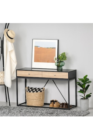 Abbie Siyah Metal&ahşap Dresuar Siyah
