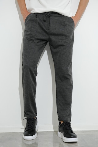 Oksit Carlino Erkek Beli Lastikli Duble Paça Pike Kumaş Erkek Jogger Pantolon 001