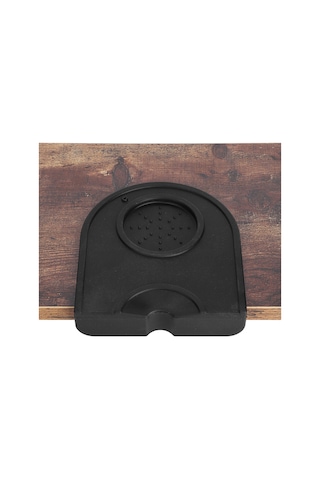 Lemestar Kahve Tozunu Basmak İçin Silikon Mat - Kayma Engelleme, Kaliteli Materyal, Küçük Boy Siyah Siyah