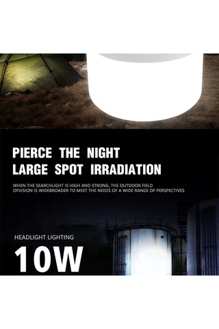 Yifomall Mx-518 Güneş Enerjili Led Feneri - Taşınabilir Dış Mekan Işığı, Kamp Ve Acil Durum Lambası, Askı Ve Taşıma Özelliğiyle Beyaz