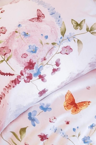 Çift Kişilik Nevresim Takımı Ranforce 200x220 Gwen Anew Pembe