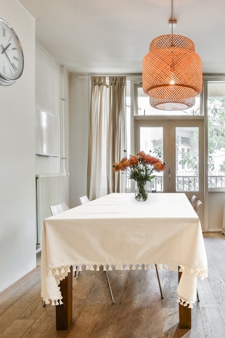 Dnc Home Tekstil  Ham Keten Ponponlu Masa Örtüsü Krem