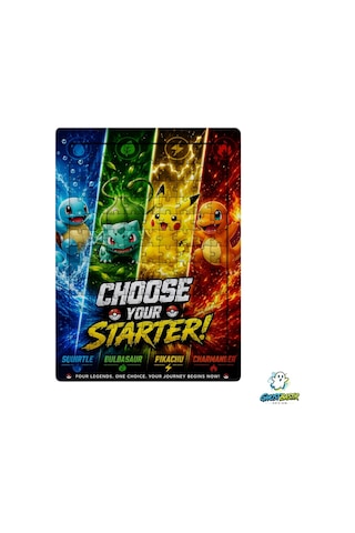 Ghostbastır Design Pokemon 99 Parça Ayaklı Puzzle Dekoratif Çocuk Yapbozu 0178