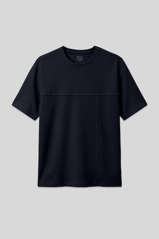 Air Jones Tommy Life Lacivert Waffle İnterlok Yüzeyi Dokulu Oversize Fit Basic Erkek T-shirt - 88380 Lacivert