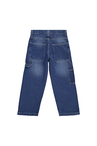 Civil Boys Erkek Çocuk Yan Cepli Baggy Kalıp 6-9 Yaş Pantolon Kot - Mavi