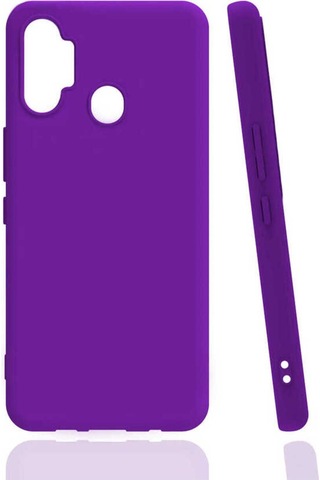 Tecno Spark 7 Pro Kılıf Zore Biye Silikon Mor