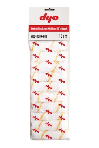 Dyoo Extra Lüks Saten Mini Rulo 10 Cm 10'lu Yedek
