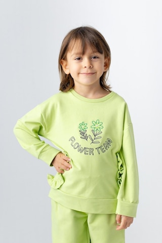 Zeyland Kız Çocuk Nakış Detaylı Sweatshirt-yesıl Yeşil