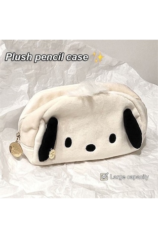 Agoodshop Beautifyy Peluş Kawaii Kalem Çanta Kırtasiye Çantası Sevimli Kırtasiye Kutusu Kızlar Karikat 3bp-yeşil