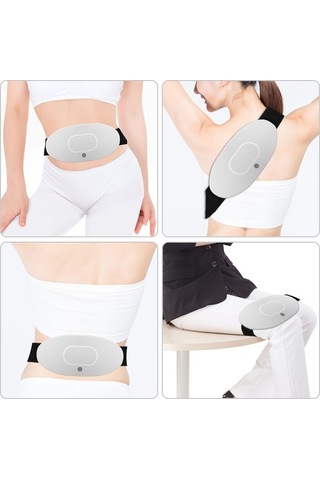 Artfulabode Etkili Titreşimli Ve Tens Renkli Masaj Kemeri - Karın, Bel Kasları İçin Kablosuz Isıtmalı Ems Cihazı Çok Renkli