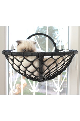 Homedora Grant Kedi Cam Yatağı & Cam Askılı Vantuzlu Kedi Yatağı