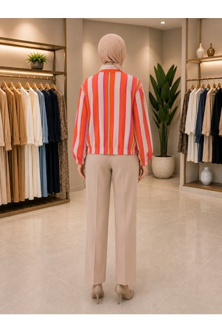 Sevitli Bomber Ceket-pembe-5939
