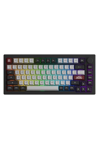 Akko 5075b Plus Dracula Castle V3 Cream Yellow Pro Switch Rgb Kab
