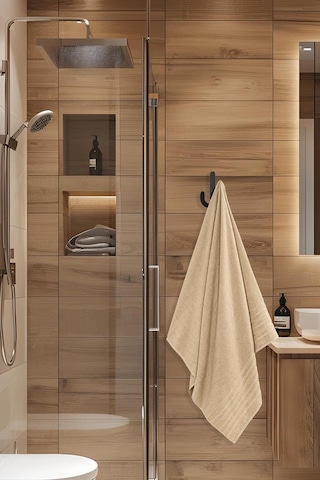 4 Lü Banyo Havlusu Seti Dora Bej - 70x140cm X2 / 50x90cm X2 Bej
