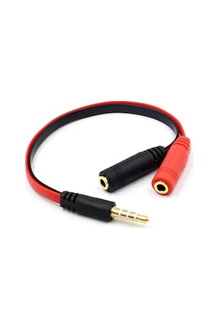 Kulaklık Mikrofon Birleştirici Kablo Aparat 3.5mm