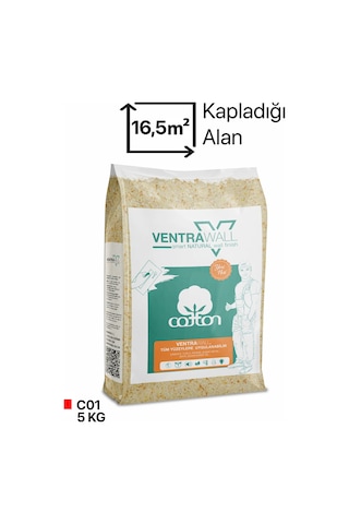 Ventrawall İpek Sıva Duvar Boyası Krem C01- 5kg-16,5m²