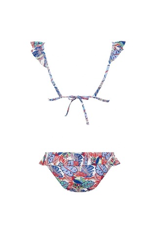 U.S. Polo Assn. Kadın Desenli Bikini Takım Çok Renkli