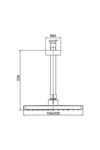 Ar Knidos Duş Başlığı Tepe Duşu Eca 102145041 Diğer