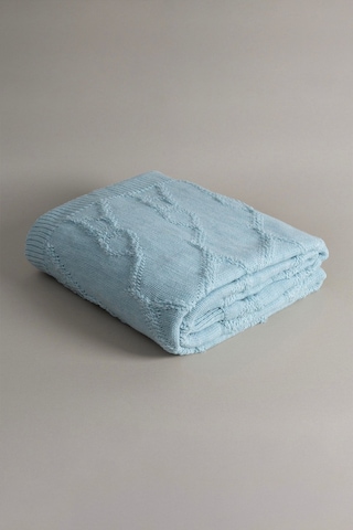 Espuma De Mar Mavi Tek Kişilik Battaniye 160x220 37146 Mavi