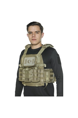 Single Sword Kasırga Tactical Balistik Plaka Takılabilen Açık Cepli Hücum Yeleği 001 Haki
