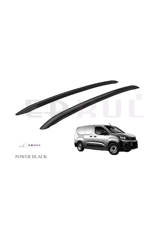 Erkul Fıat Doblo Long / Uzun 2023 Üzeri Power Flush Tavan Çıtası Siyah