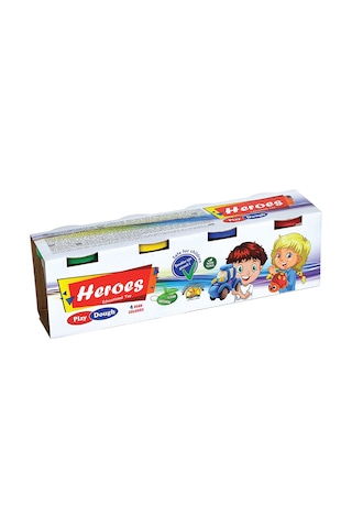 Heroes. 4 Renk. Oyun Hamuru. Büyük Oyun Hamuru. Kaliteli. Eğitici