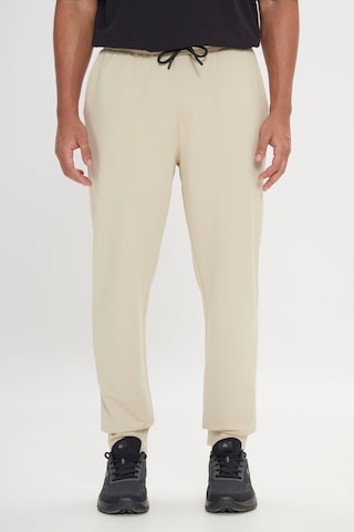 Erkek Bej Standart Fit Beli Ve Paçası Lastikli Rahat Spor Eşofman Altı Bej