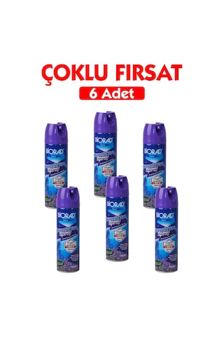 Biorad Parfümlü Dezenfektan Sprey Lavanta Kokulu 150ml - 6 Adet
