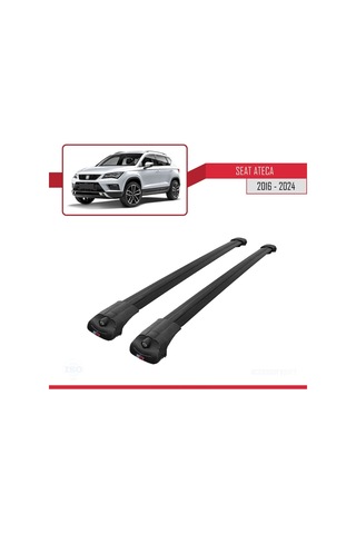 Seat Ateca 2016 Ve Sonrası İle Uyumlu Ace-1 Ara Atkı Tavan Barı Siyah