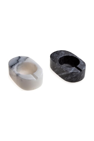 Jumbo Ascella Mermer Kapaklı 2'li Baharatlık 9x6x3 Cm Diğer