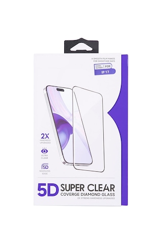 Bloominbag 5d Full Cover Temperli Cam Apple Uyumlu iPhone Apple Uyumlu iPhone 18/17 Ekran Koruyucu