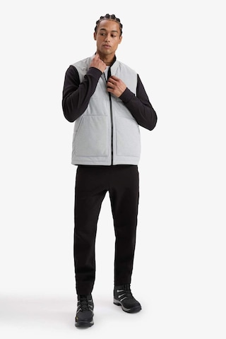 Defacto Regular Fit Dik Yaka Fermuarlı Cepli Yelek E8777ax25augr360 Gri