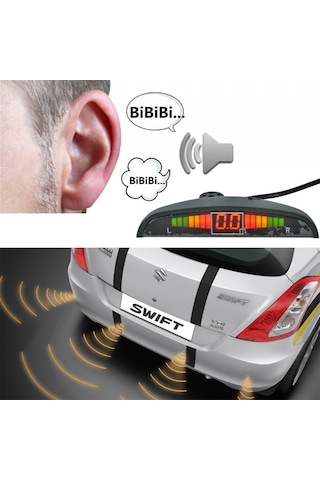 Guard Park Sensörü Led Ekranlı Türkçe İkazlı Silver