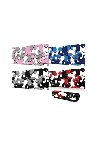 Sones Soyut Akışkan Renk Karıştırma Mouse Pad Kaymaz Kauçuk Masa Matı Ofis Ve Oyun İçin 400x900x3mm No.1